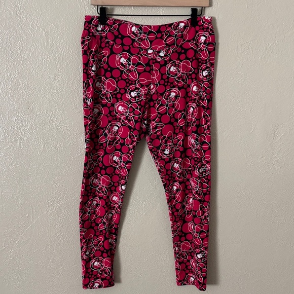 LuLaRoe Pants - Disney Minnie Mouse Leggings LulaRoe Tall & Curvy Pink